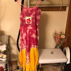 Tie-Dye Colored Maxi Sundress